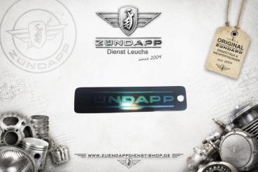 Preview: ZÜNDAPP Schlüsselanhänger aus Metall - Beidseitige Hologramm-Lasergravur – robust, edel & ein echter Hingucker